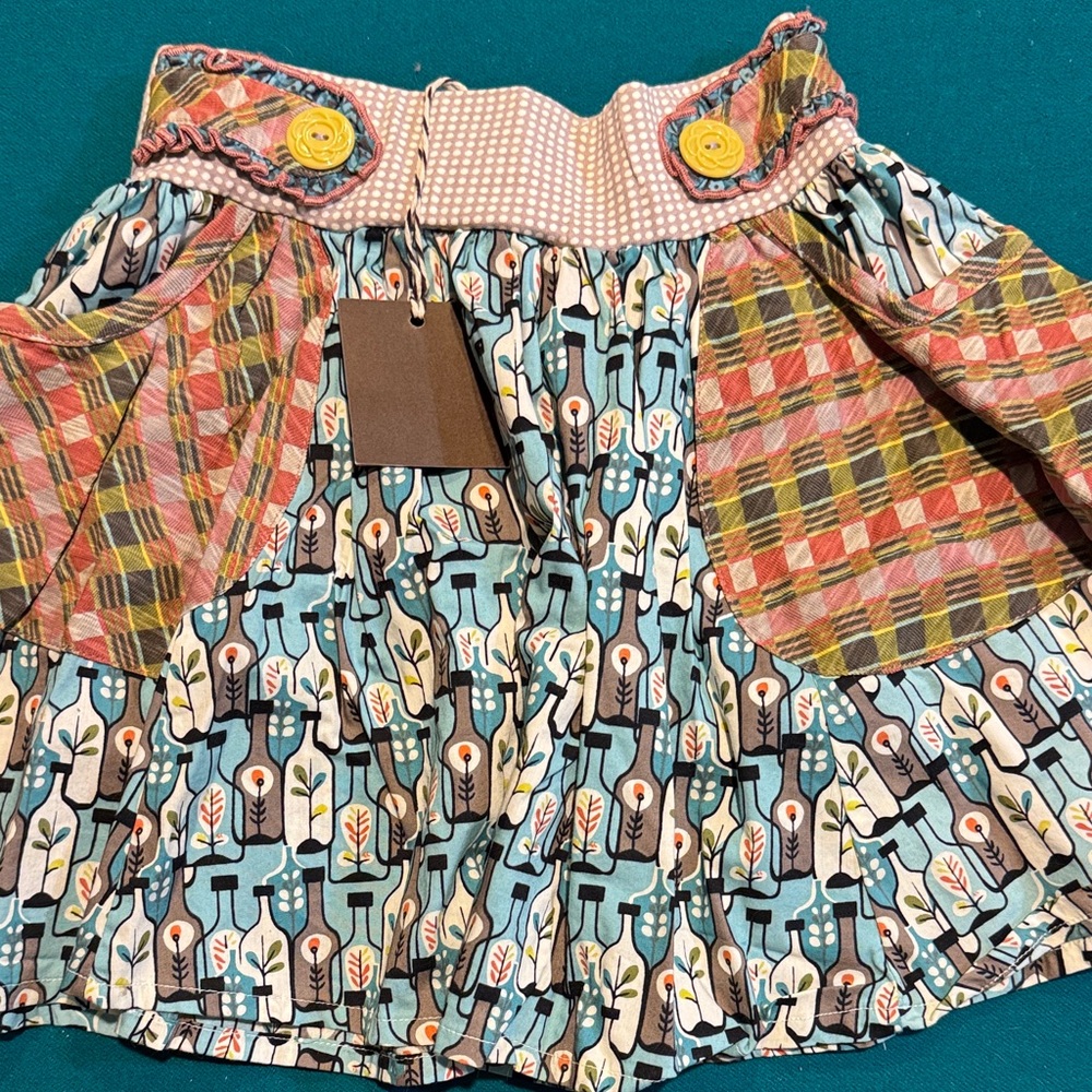 Matilda Jane top and skirt NWT, bag and spare button size